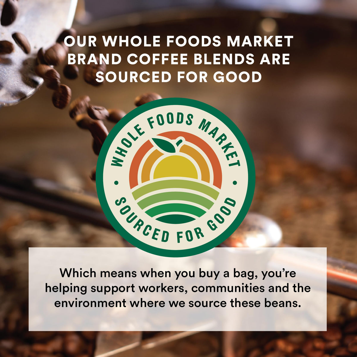Whole Foods Market, Organic Decaf Ground Coffee, Dark French Roast, Smoky & Sweet, Smooth & Balanced, 12 Ounce