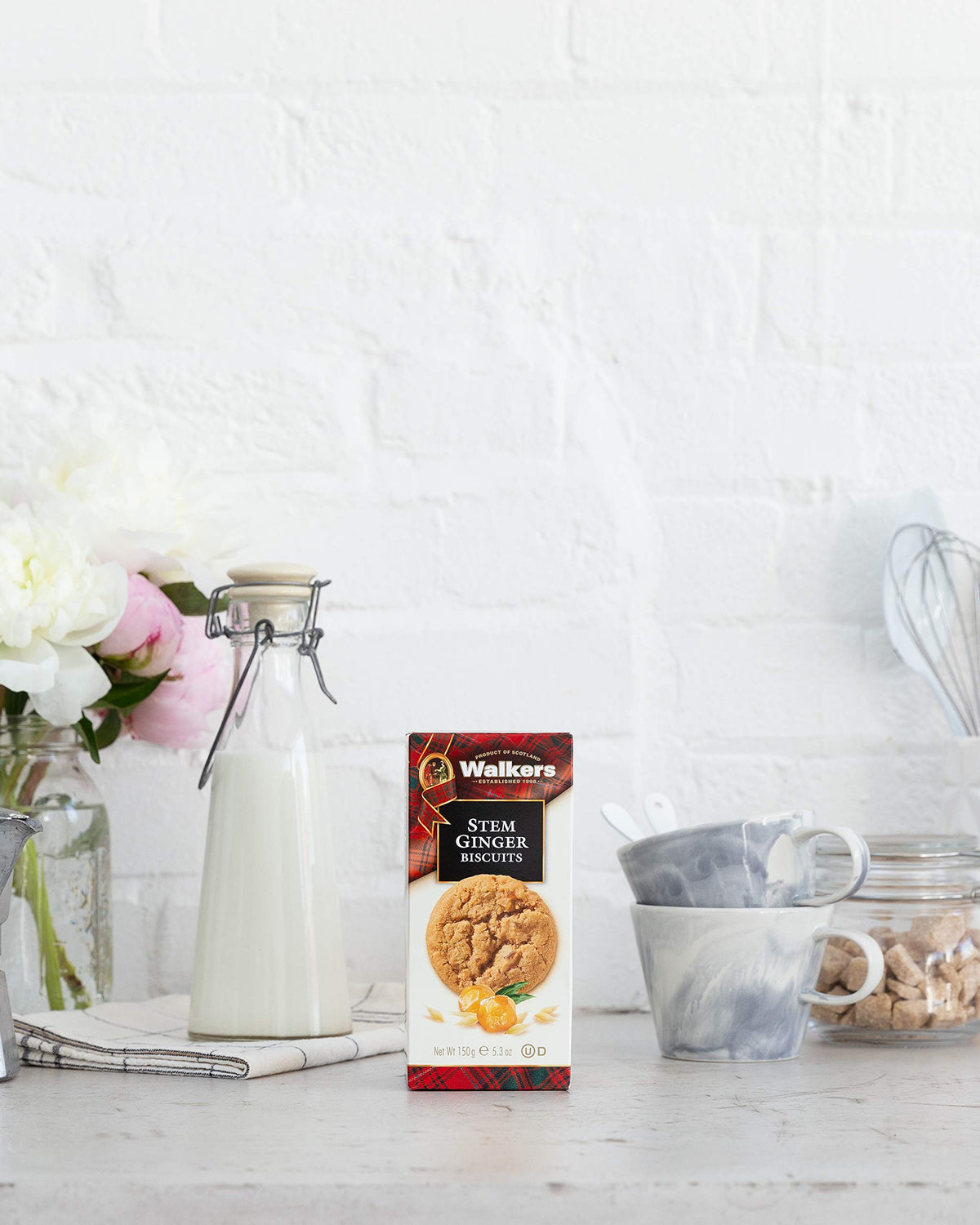 Walker's Shortbread Stem Ginger Cookies, Scottish Style Cookies, 5.3 Oz Box