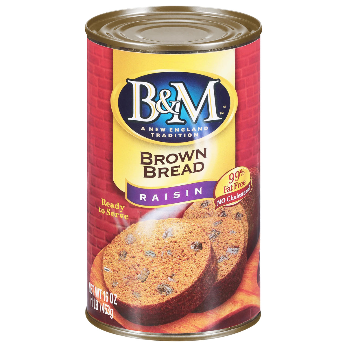 B&M Brown Bread, Raisin, 16 Ounce