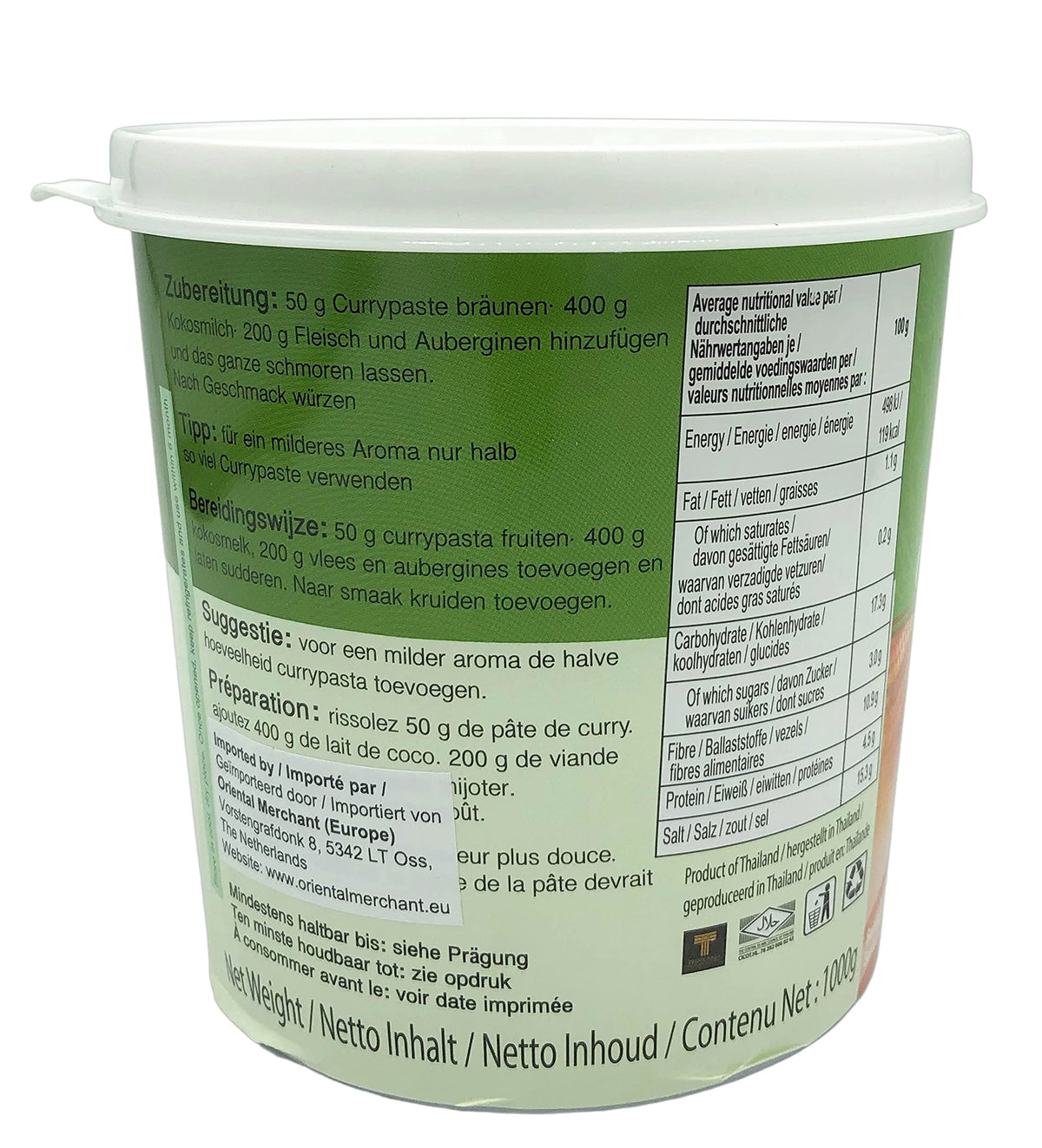 Mae Ploy Green Curry Paste - 1kg