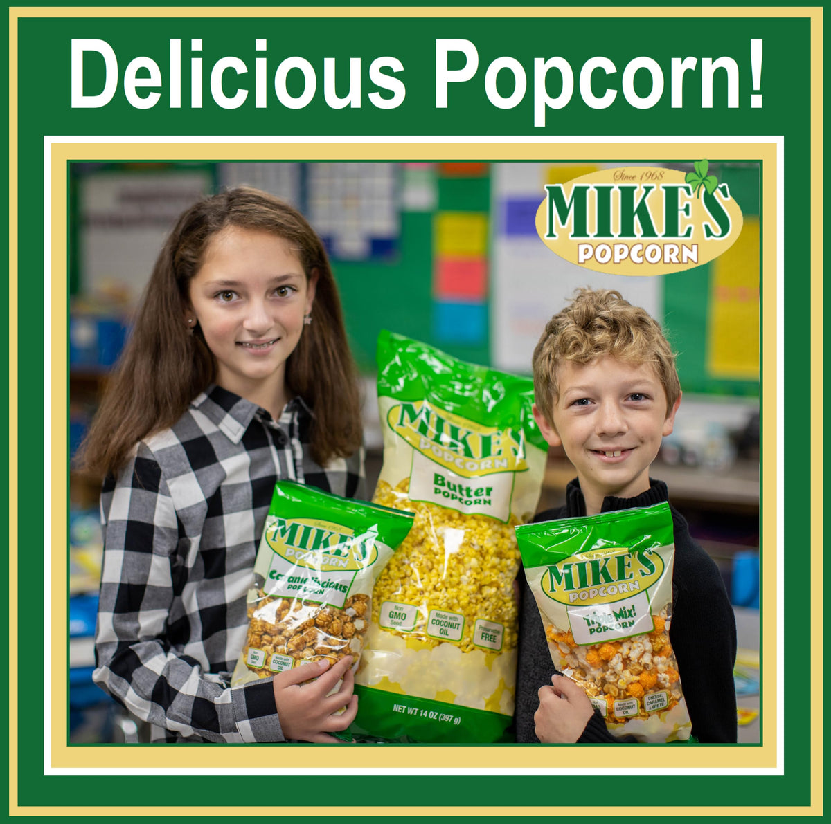Mike's Popcorn Butter Popcorn, 14 Ounce