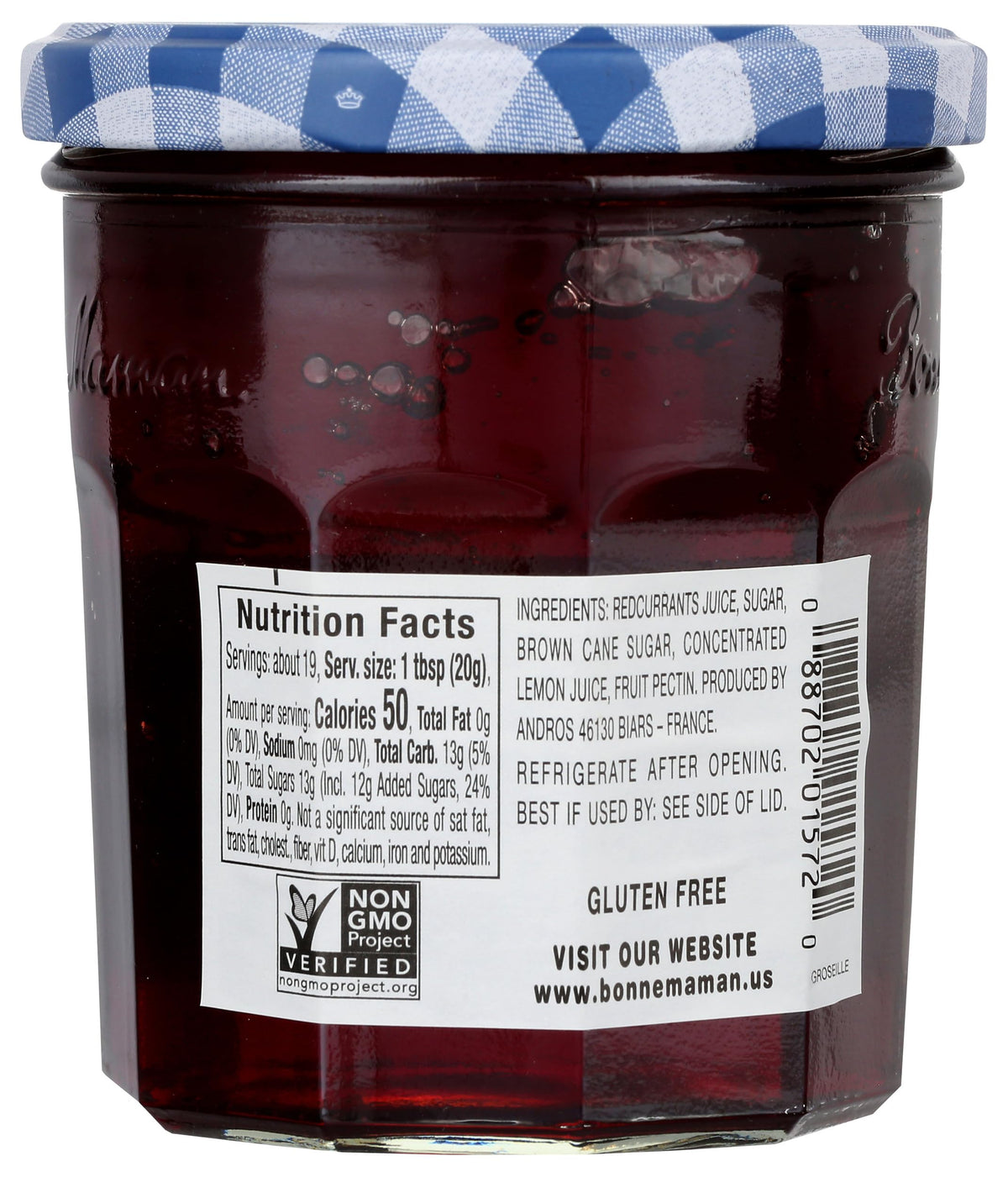 Bonne Maman Jelly, Red Currant, 13-Ounce
