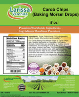 Carob Chips (Baking Morsel Drops) (8 oz, ZIN: 524670)