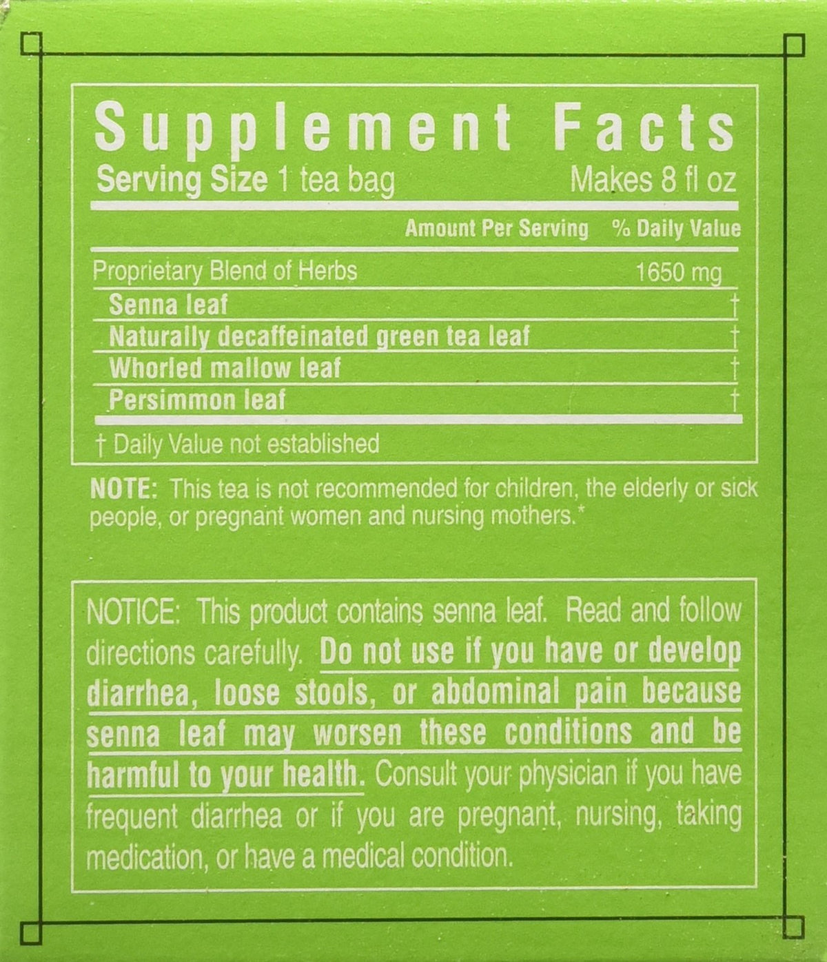 Triple Leaf Teas - Dieter's Green Herbal Tea, 20 bag