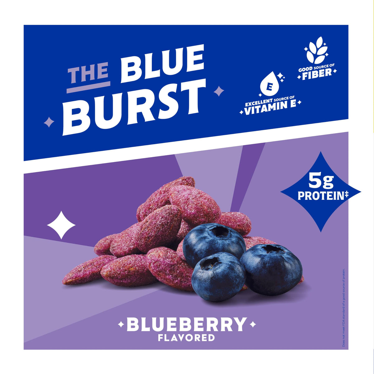 Blue Diamond Almonds, Classic Blueberry Flavored Sweet Snack Nuts, Non-GMO, Kosher, and No Gluten Ingredients or Artificial Flavors, Great size