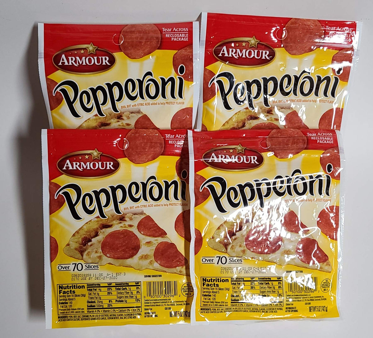 Armour Pepperoni Slices, 5oz bag (4 Pack)