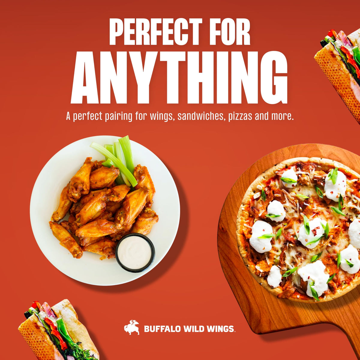 Buffalo Wild Wings Spicy Garlic Buffalo Sauce, 12 fl. oz.