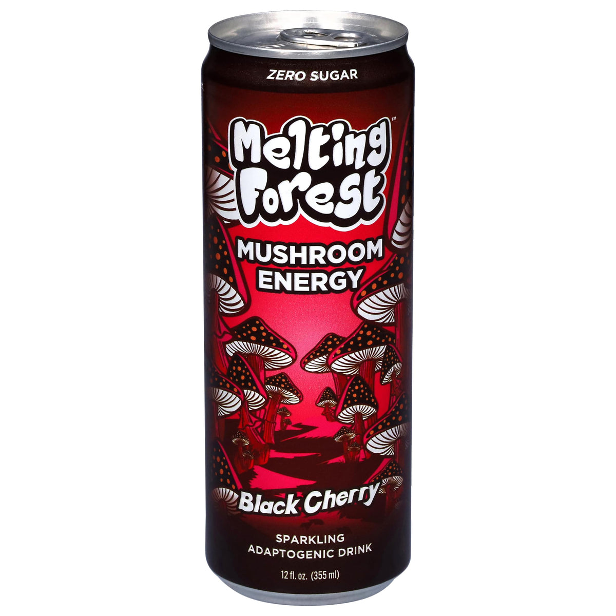Melting Forest, Energy Black Cherry Sparkling Beverage, 12 Fl Oz