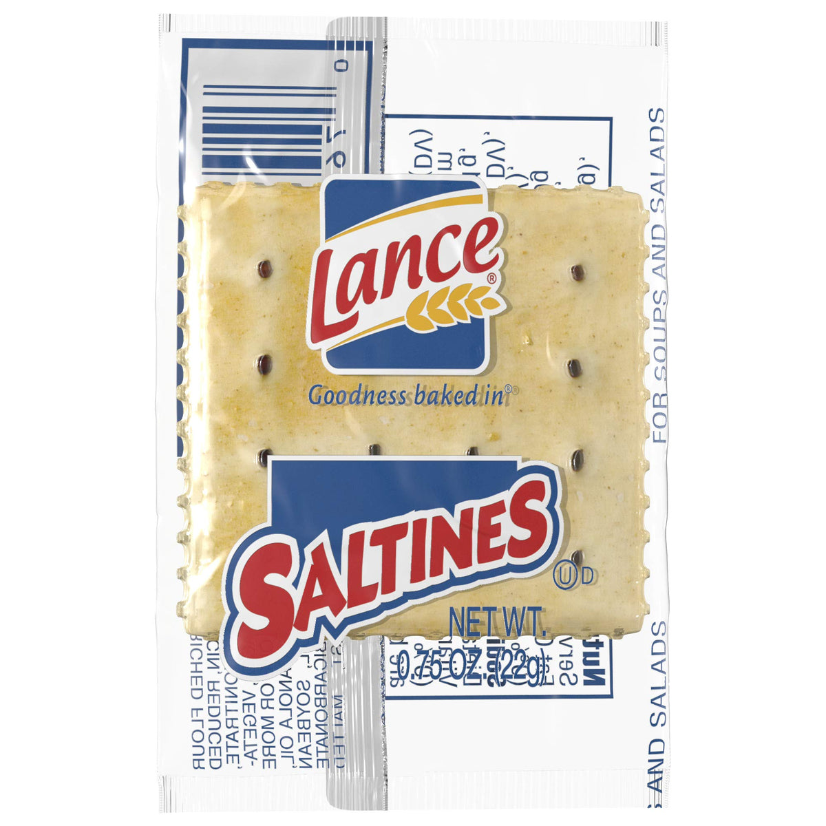 Lance Saltines Crackers, Single Serve Packs, 500 Count