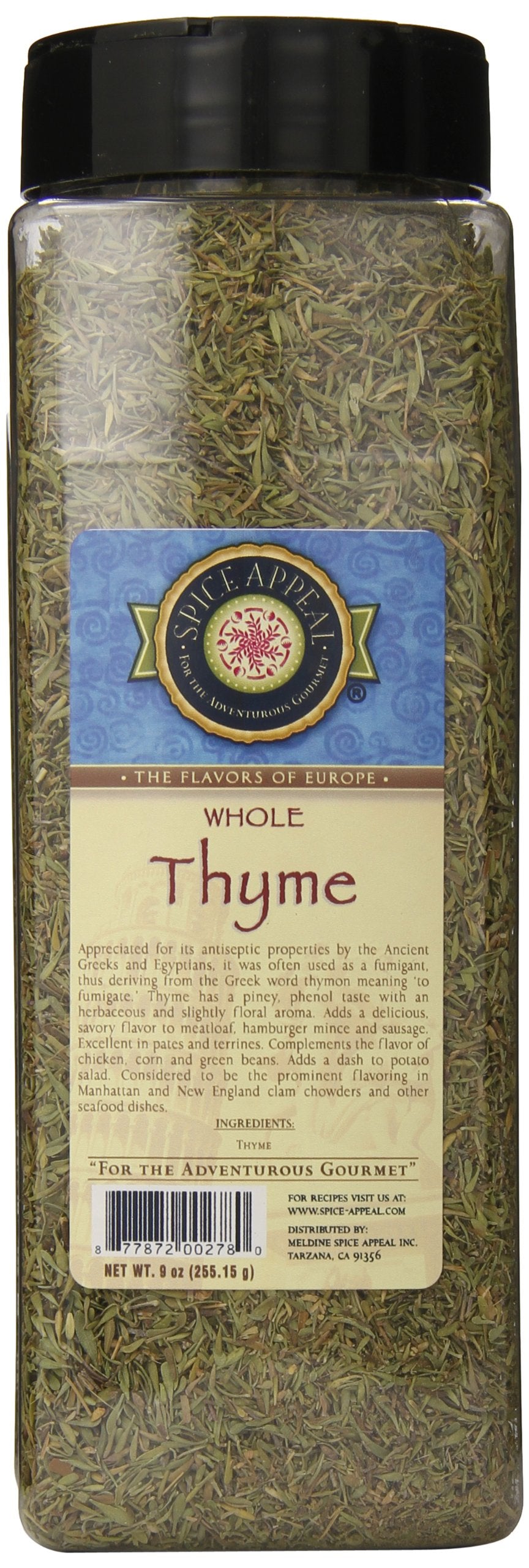 Spice Appeal Thyme, Whole, 9 Ounce