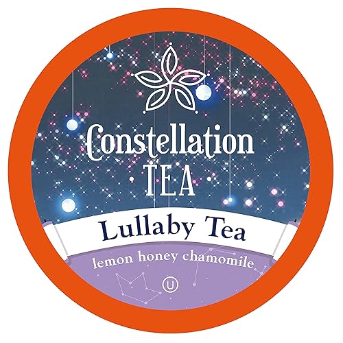 Constellation Tea Lemon Honey Chamomile Lullaby Tea Pods Compatible with K Cup Brewers Including 2.0, 40 Count