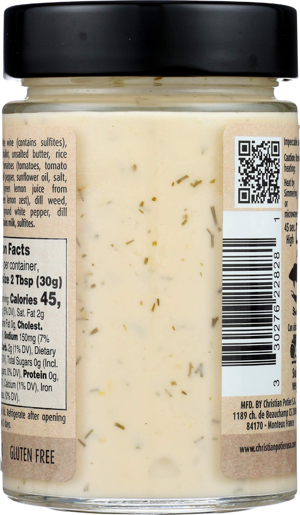 Christian Potier Lemon & Dill Sauce, 6.35 OZ