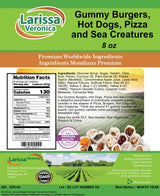 Gummy Burgers, Hot Dogs, Pizza and Sea Creatures (8 oz, ZIN: 525144)