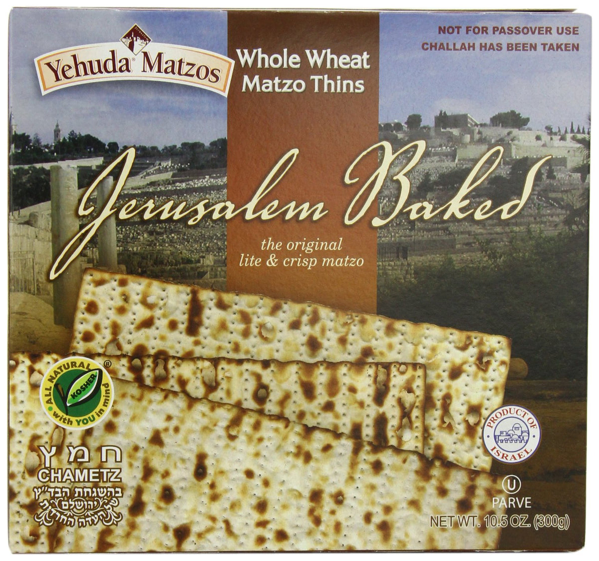 Yehuda Whole Wheat Matzo, 10.5 oz