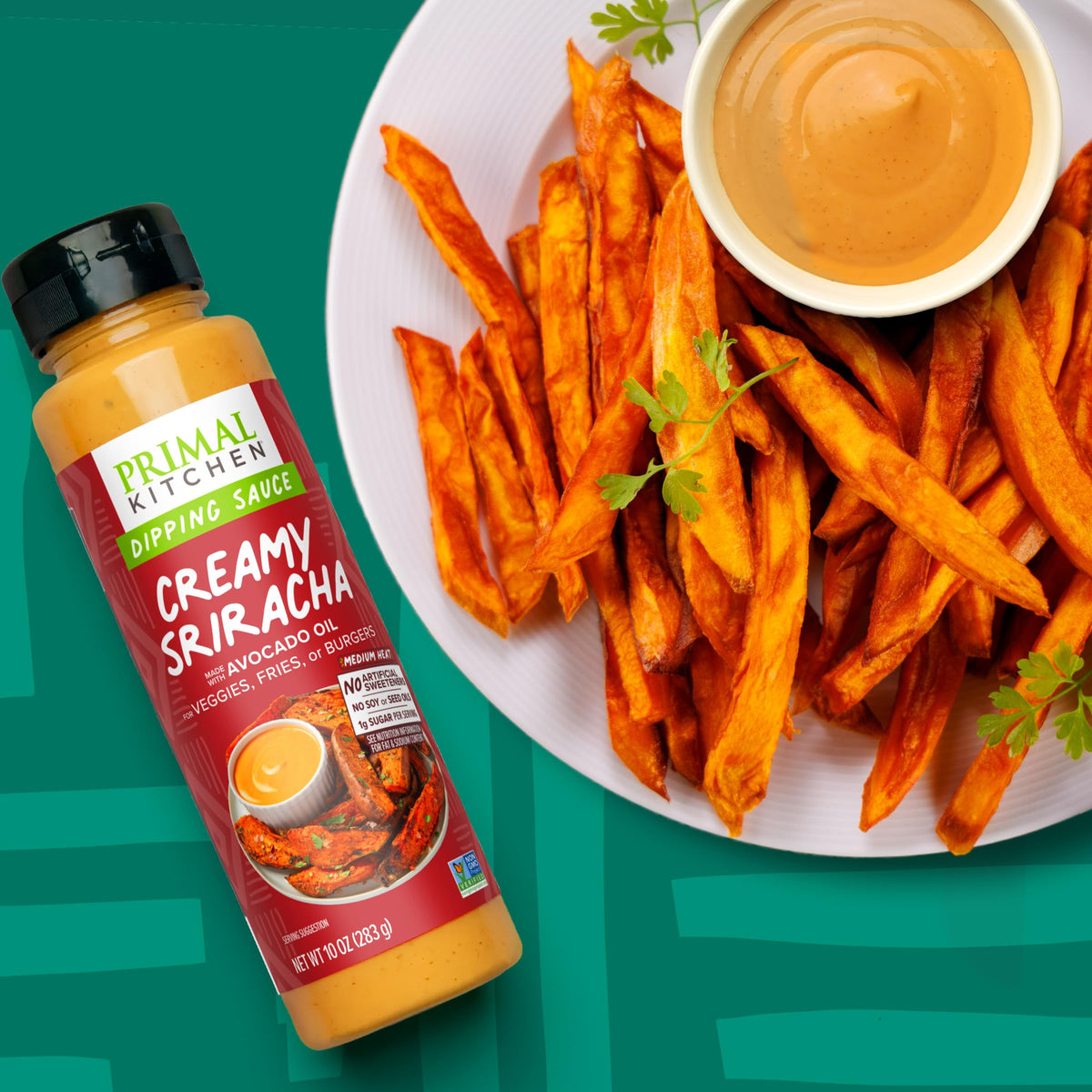 Primal Kitchen Creamy Sriracha Dipping Sauce, 10 oz