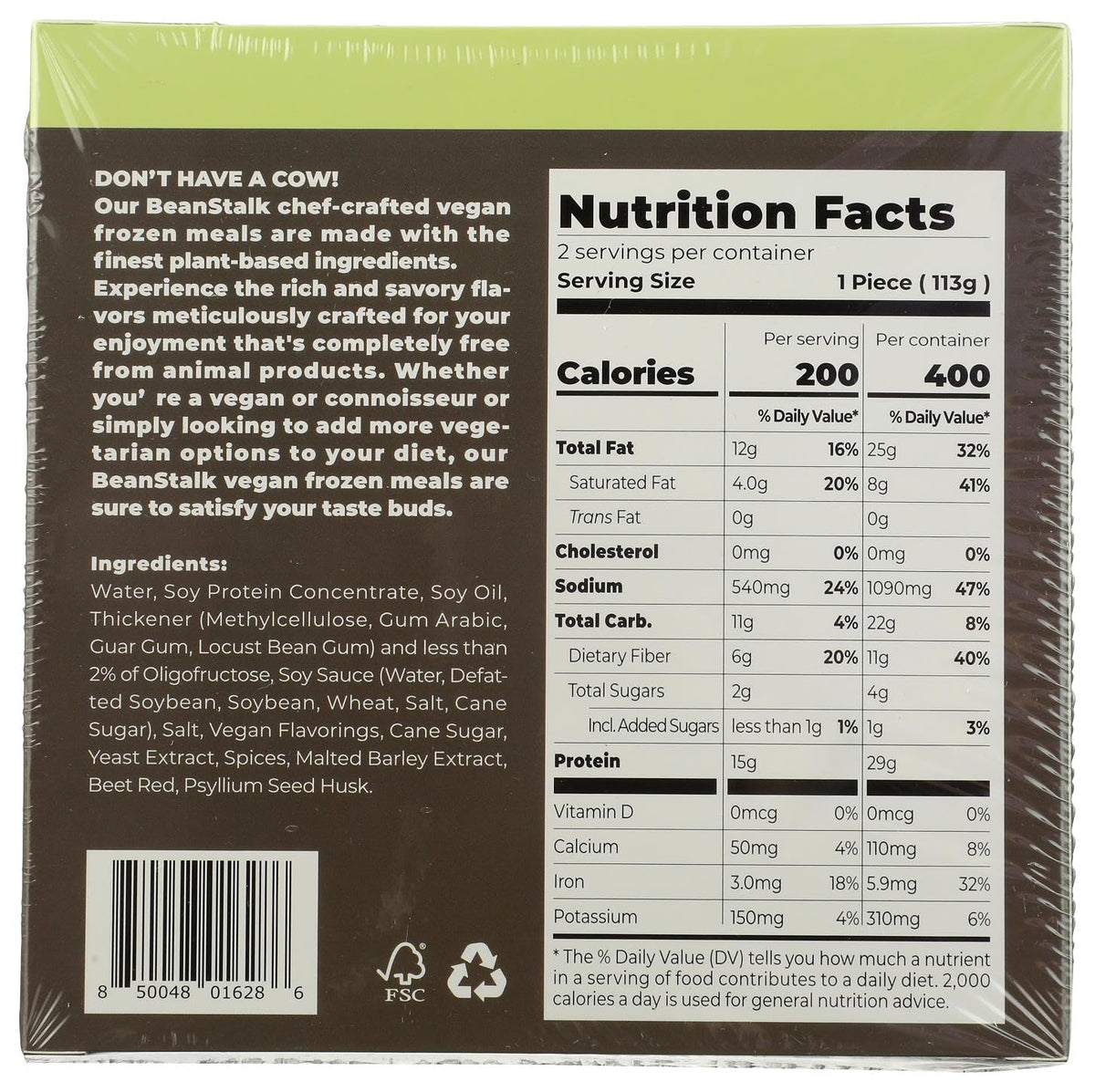BeanStalk Brands Plant Based Bundle (Pack of 3, Meal Prep)
