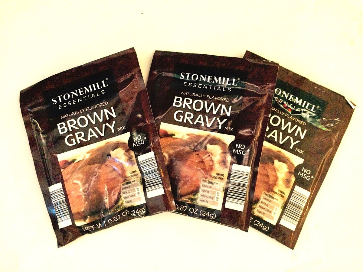 Stonemill Essentials Naturally Flavored Brown Gravy Mix - 3 Packets