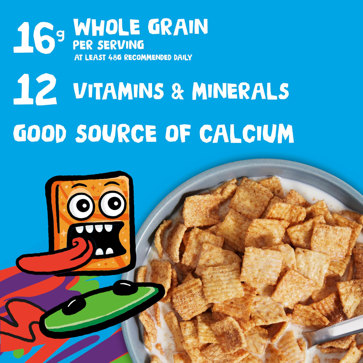 Cinnamon Toast Crunch Breakfast Cereal, Crispy Cinnamon Cereal, Large Size, 16.8 oz
