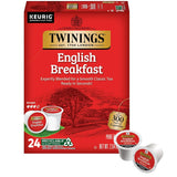 Twinings English Breakfast Black Tea K-Cup Pods for Keurig, 24 Count (Pack of 1), Smooth, Flavourful, Robust, Caffeinated, Enjoy Hot or Iced