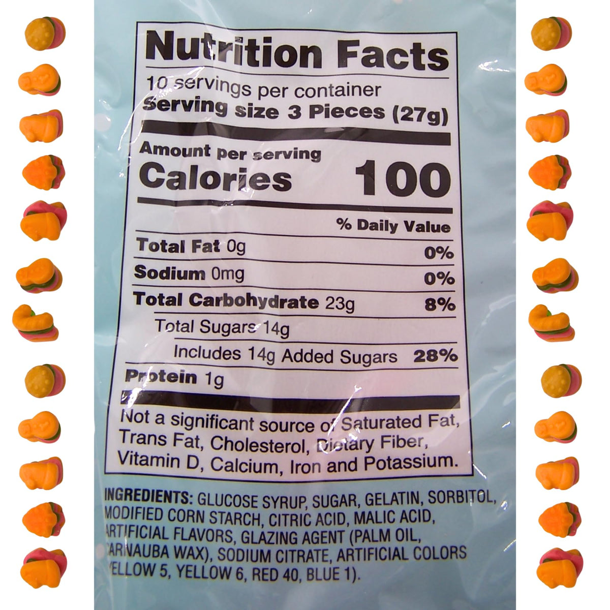 Krabby Patties Holiday Mix Gummy Candy, Christmas Candy for Stockings, 5 Assorted Shapes, 30 Count, 9.52 Ounces
