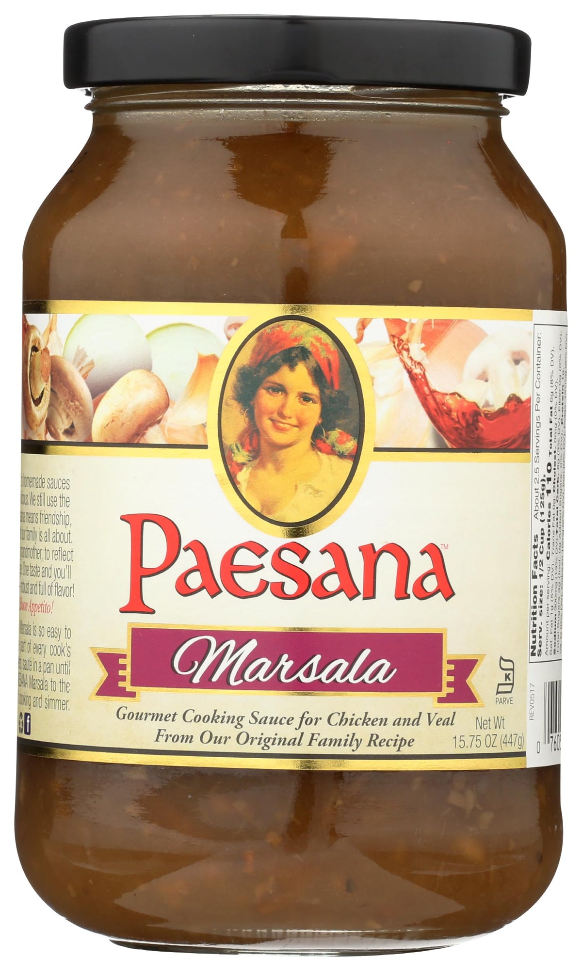 Paesana Sauce Caking Marsala, 15.75 oz