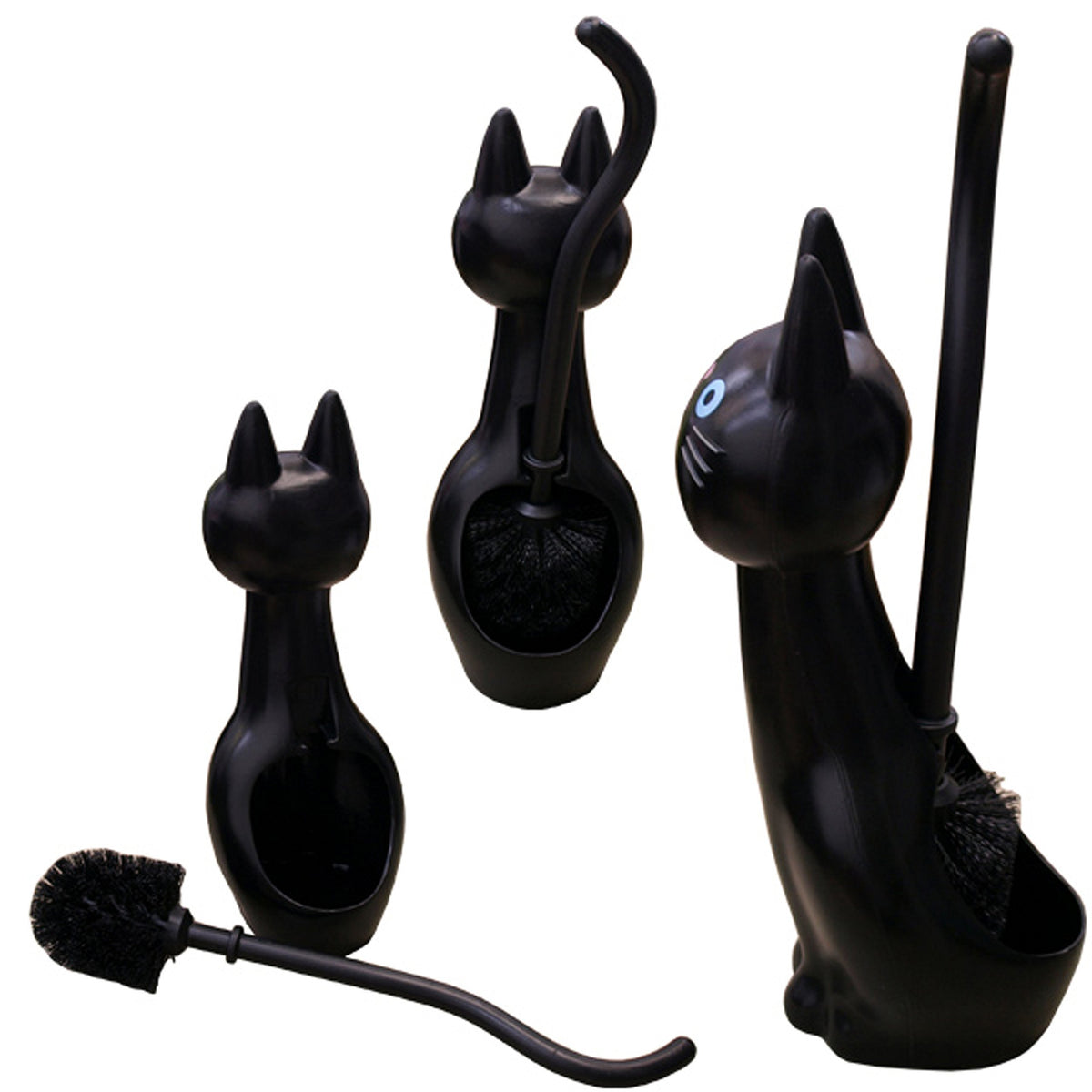 Meiho ME02 Cat Toilet Brush Black