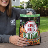 BEER NUTS Bar Mix w/Wasabi - Pretzels, Cheese Stix, Sesame Stix, Insane Grain & Wasabi Peas - 12oz Resealable Jar (Pack of 1)