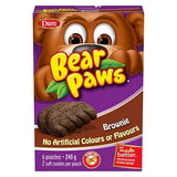 Dare Bear Paws Brownie Cookies, 6 Pouches per Box - 240g/8.5 oz., Box (Imported from Canada)