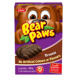 Dare Bear Paws Brownie Cookies, 6 Pouches per Box - 240g/8.5 oz., Box (Imported from Canada)