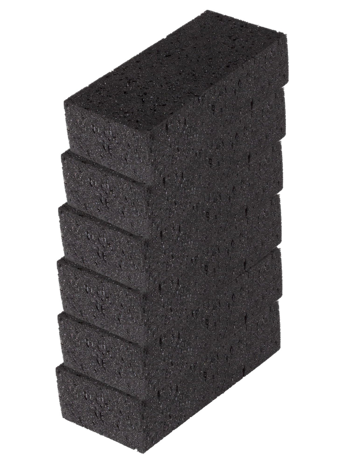 Okleen Big Sponge. Made in Europe. 6 Pack, Black. 8.9x4.3x2.4 Inch Extra Large Odorless Commercial Sponge for All Purpose Cleaning
