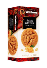 Walker's Shortbread Stem Ginger Cookies, Scottish Style Cookies, 5.3 Oz Box
