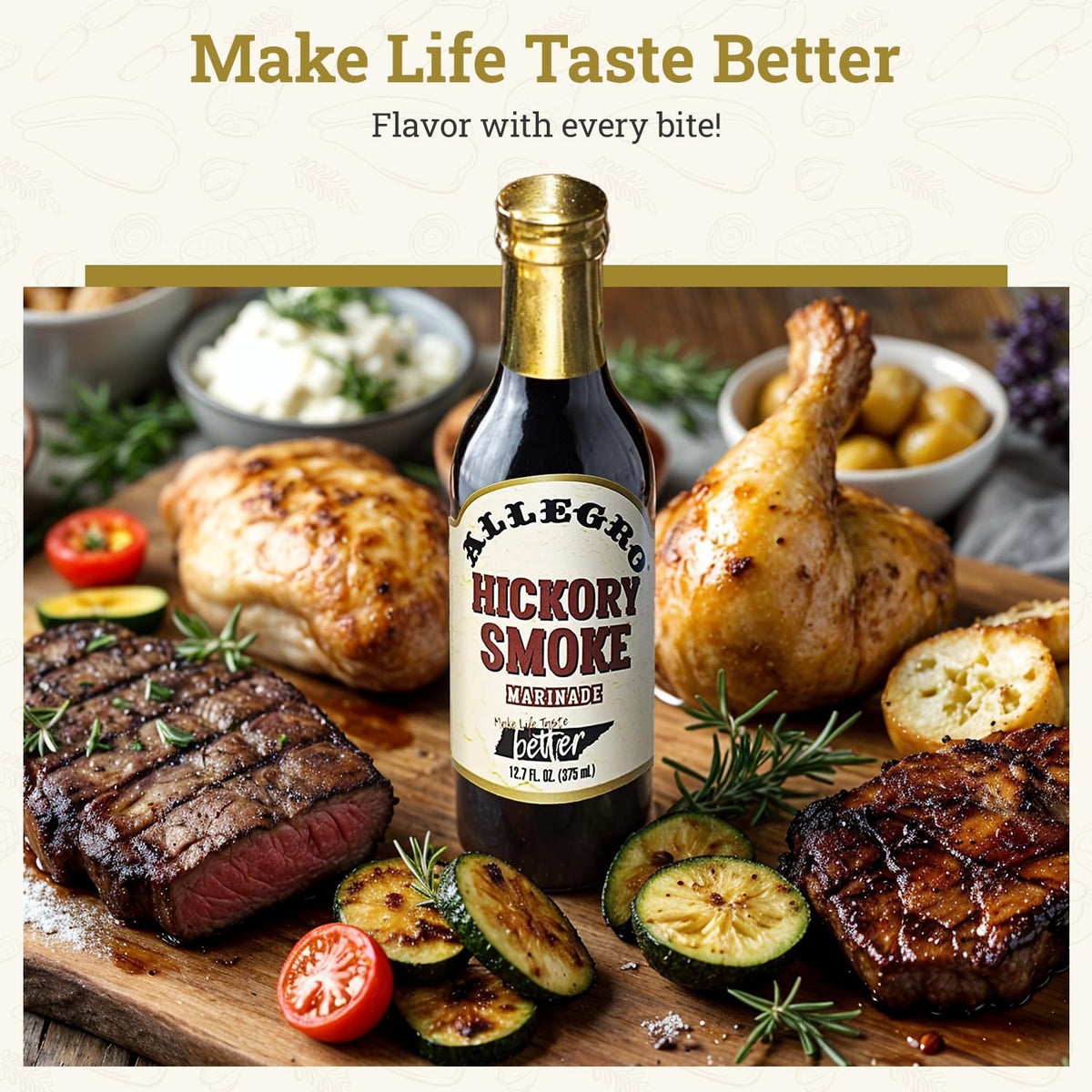 Allegro, Marinade Hickory Smoke, 12.7 Fl Oz
