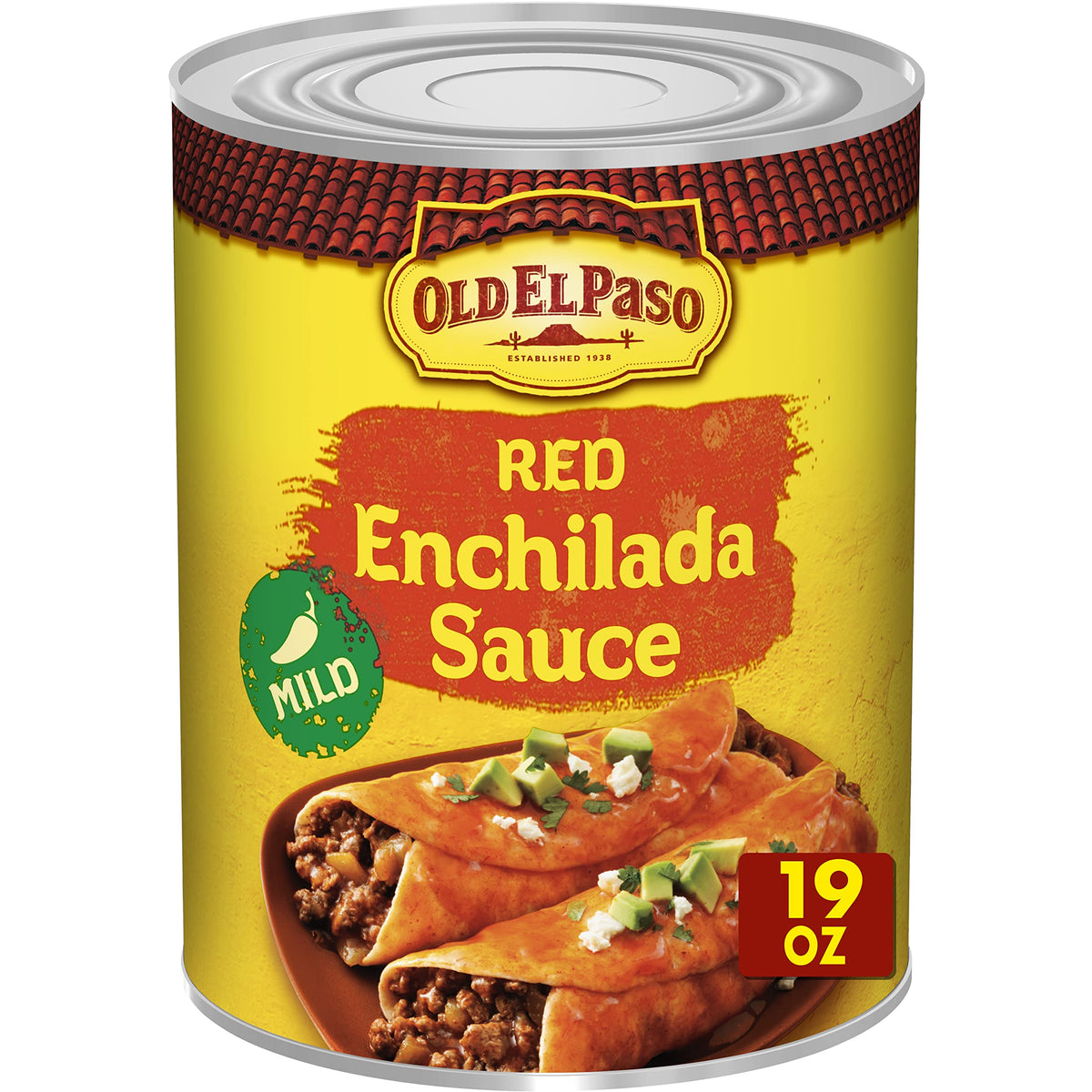 Old El Paso Mild Red Enchilada Sauce, Meal Prep, 19 oz