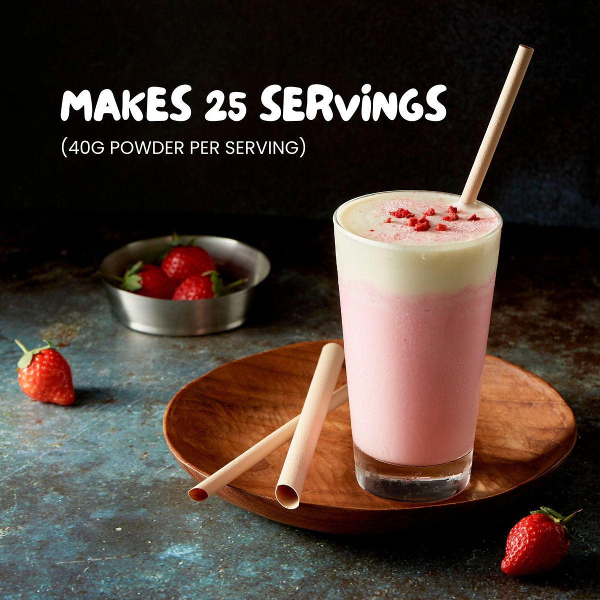 Bossen Bubble Tea Powder Mix (Strawberry)