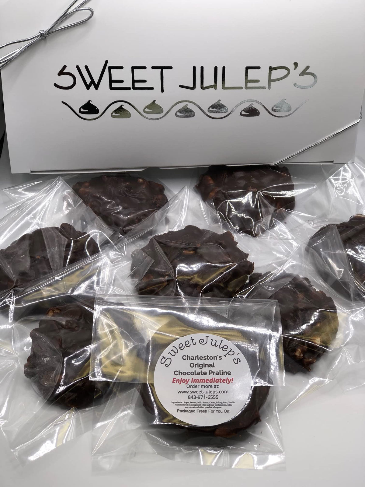 Chocolate Charleston Authentic Pralines (8 Count)