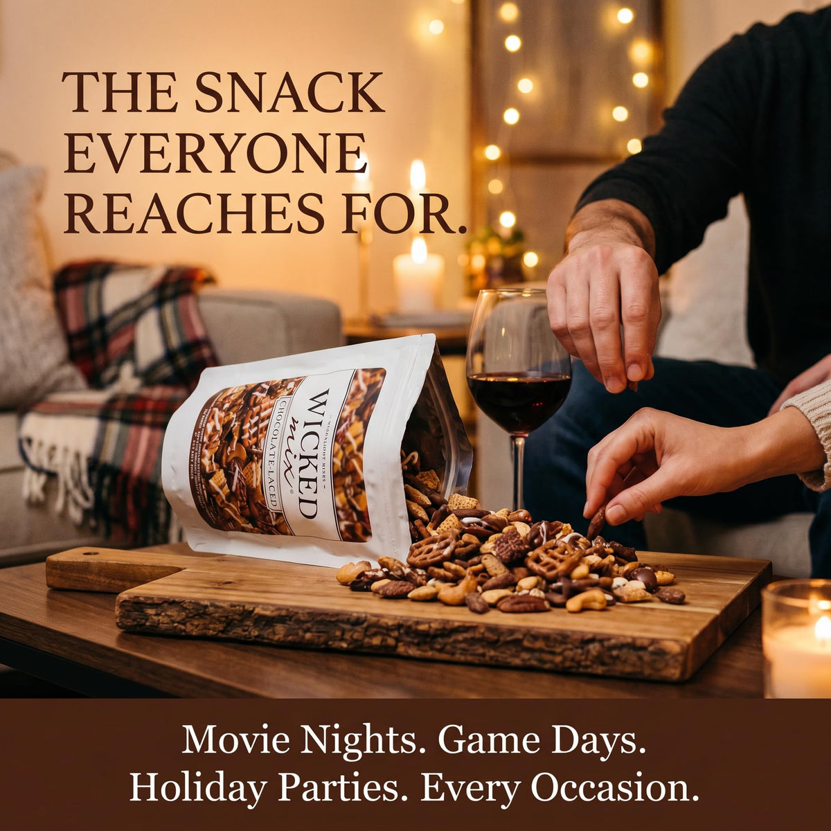 Wicked Mix - Chocolate Snack Mix 7 oz - 6 Pack - with Random Item