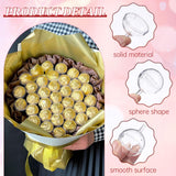 EORTA 20 Pcs Chocolate Lollipop Case Plastic Chocolate Flower Holder to Make Bouquet for Birthday Wedding Valentines Mother Day, Clear