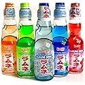 Ramune Japanese Soda Variety Pack of 4 - Shirakiku Multiple Flavors - Japanese Drink Gift Box (5 Count)
