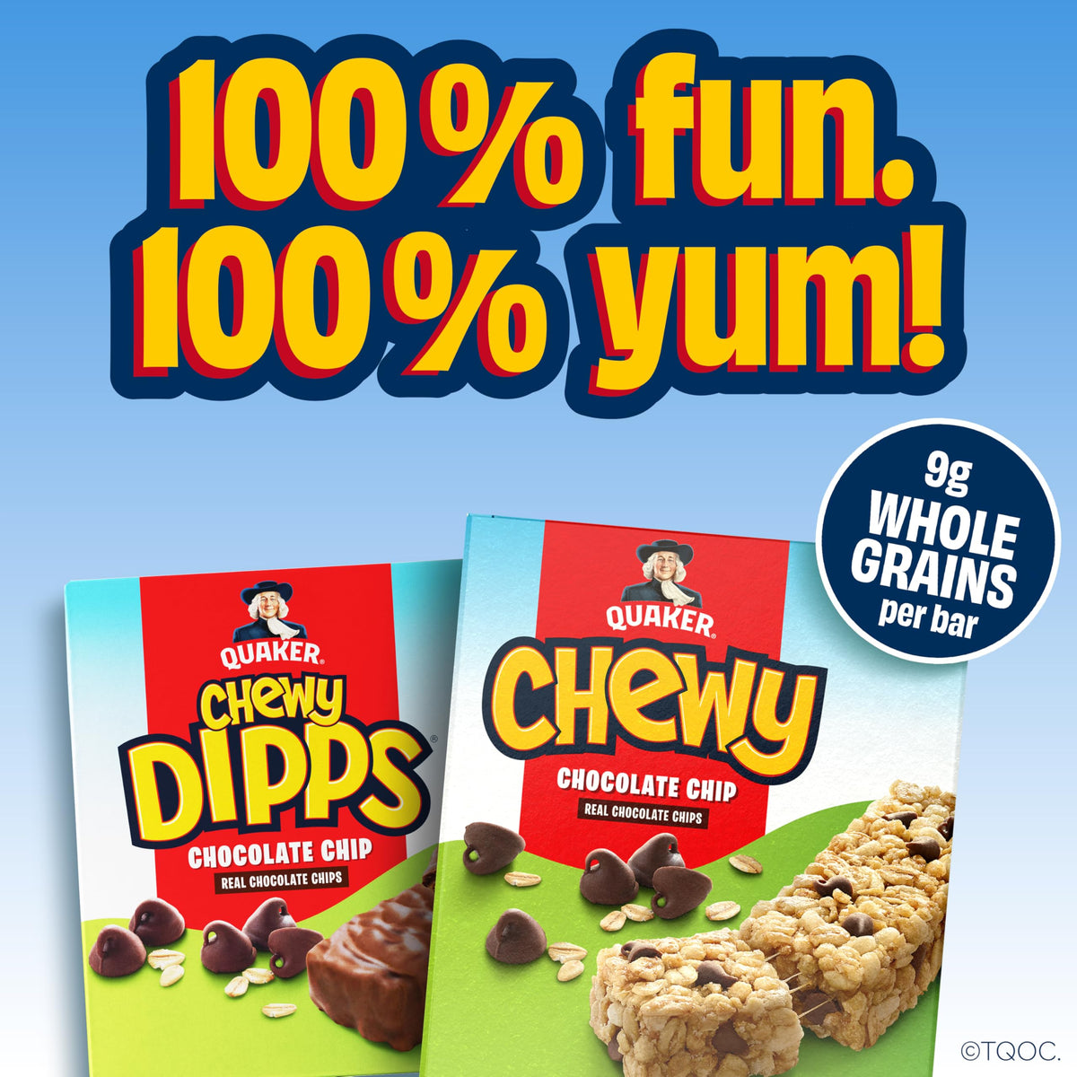 Quaker Chewy Dipps Chocolate Chip 24ct