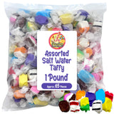 Salt Water Taffy Asorted Mix, Individually Wrapped - 1 Pound Bag - Saltwater Taffy Bulk Candy Individually Wrapped - Old Fashioned Retro Candy - Soft