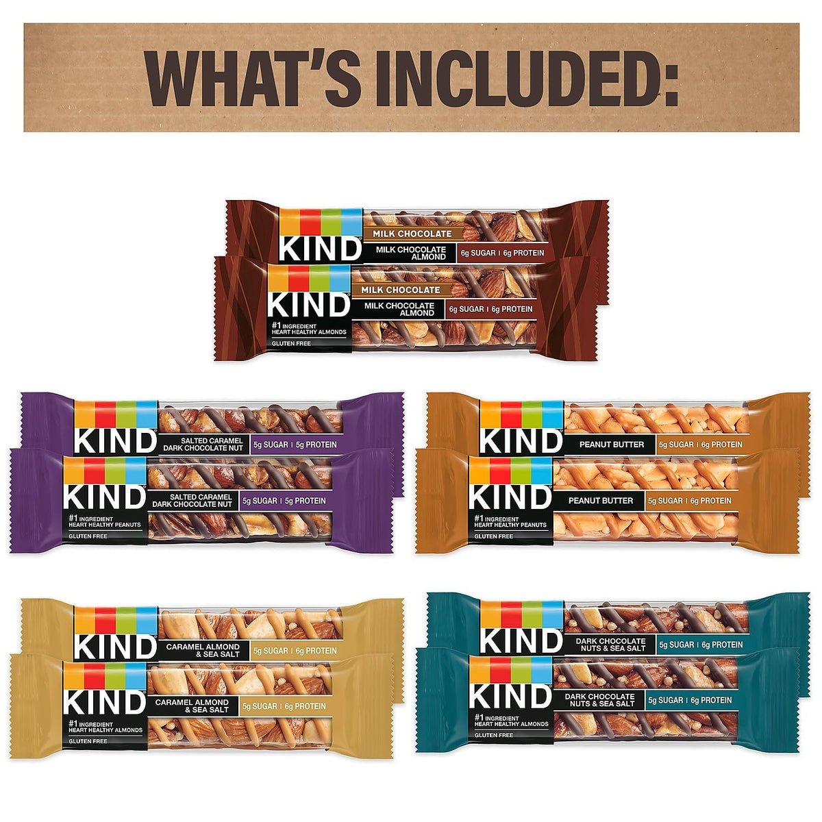 Break Box KIND Bar Snack Mix, Assorted, 22/Box (700-S0021)