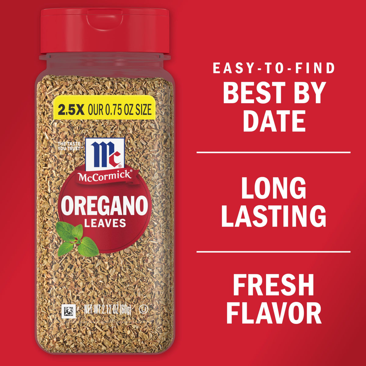 McCormick Oregano Leaves, 2.12 oz