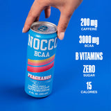 NOCCO BCAA Energy Drink PEACHANGO - 12 Fl Oz (Pack of 12) - 200mg of Caffeine, Sugar Free Energy Drinks - Carbonated & Low Calorie, BCAAs, Vitamin B6