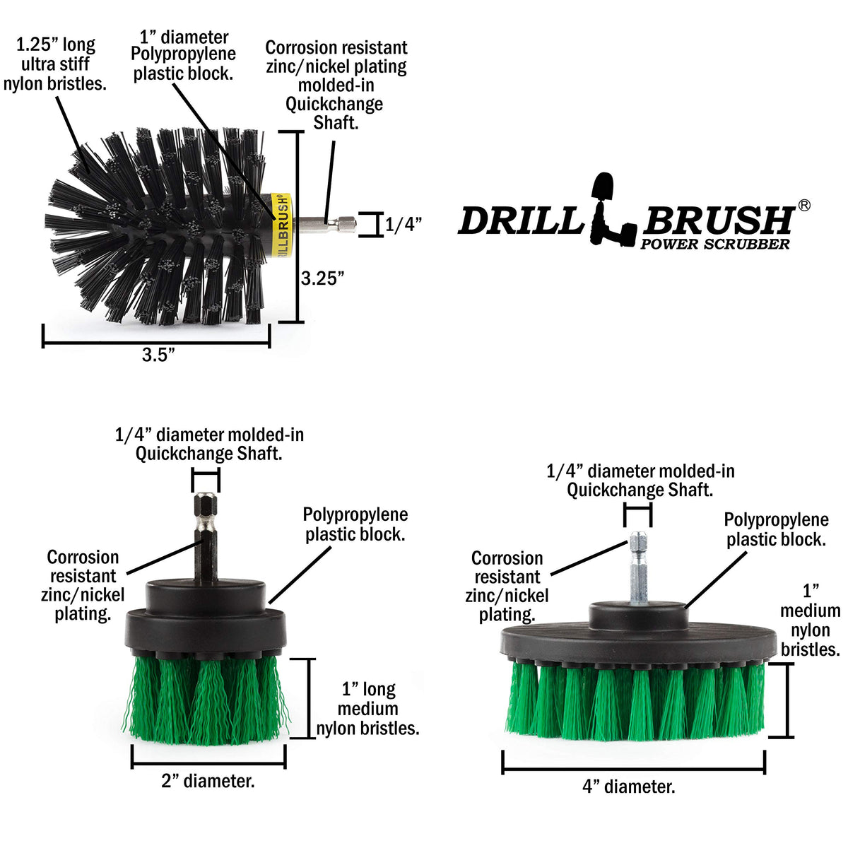 Revolving Electric Cleaning Brushes Bathroom Tub, Tile, and Shower Cleaning Kit
