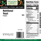 Frontier Co-op Powder Nutritional Yeast 1lb
