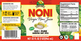 Virgin Noni Juice - 100% Pure Hawaiian Noni Juice - 4 Pack of 32oz Glass Bottles