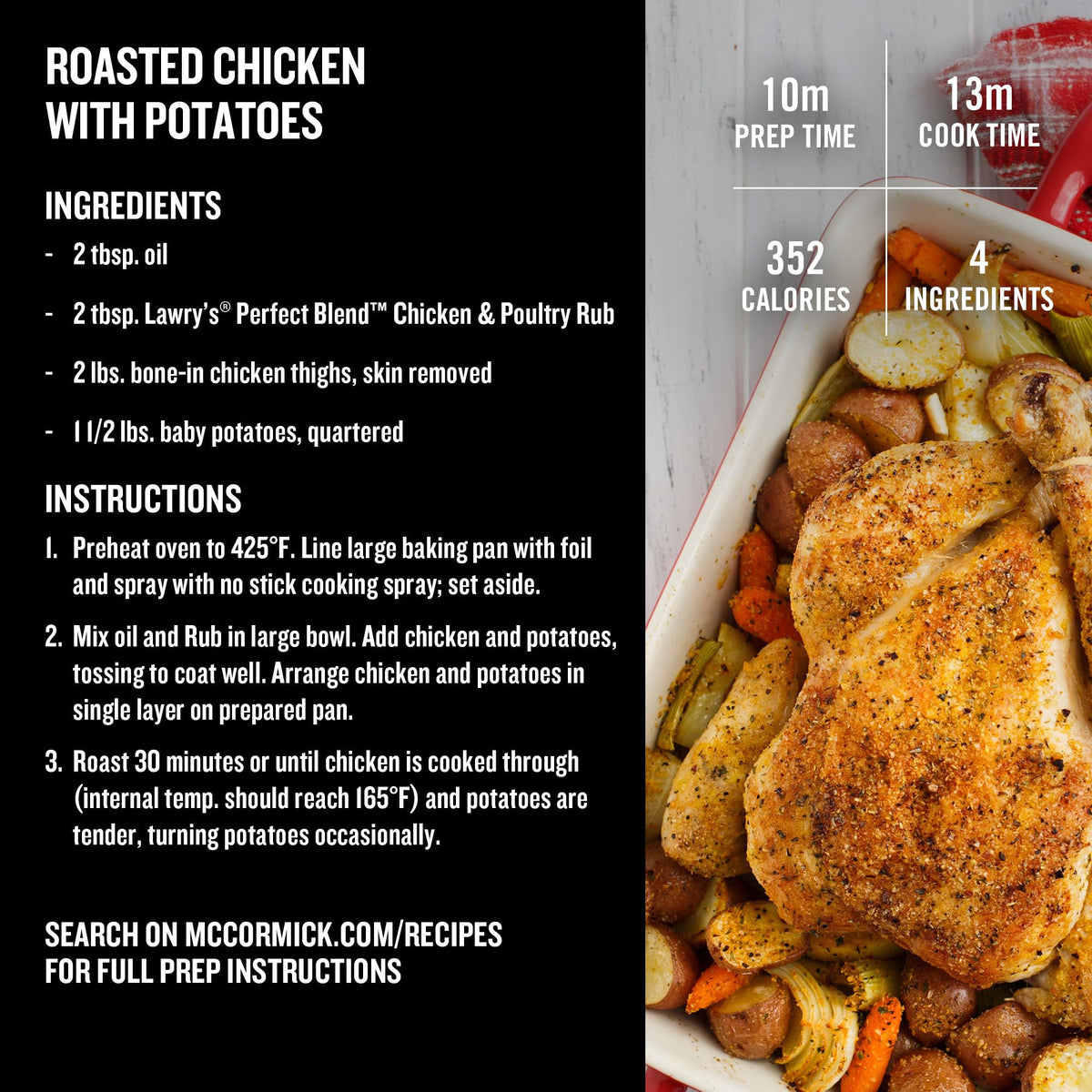 Lawry's Perfect Blend Chicken & Poultry Rub, 24.5 oz