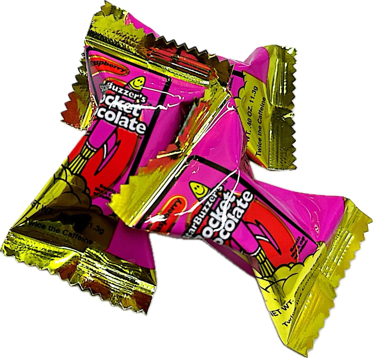 Rocket Chocolate Caffeinated Chocolate Truffles, 30 Count (Raspberry)