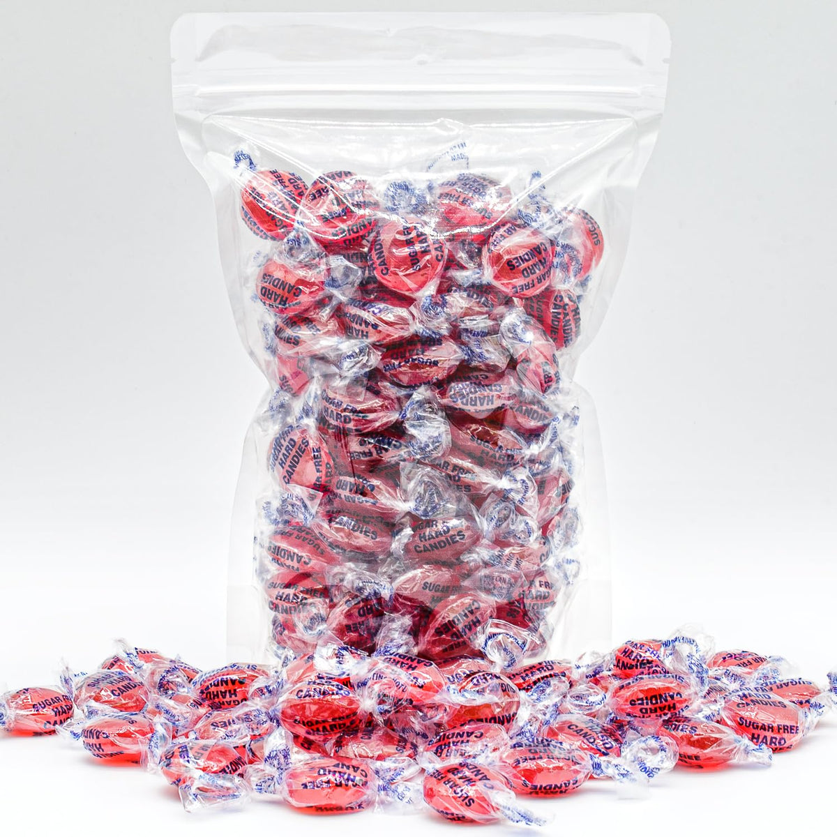 SUGAR FREE CINNAMON Hard Candy 2 lb - Bulk Keto Snacks for Diabetics in Resealable Bag, Individually Wrapped