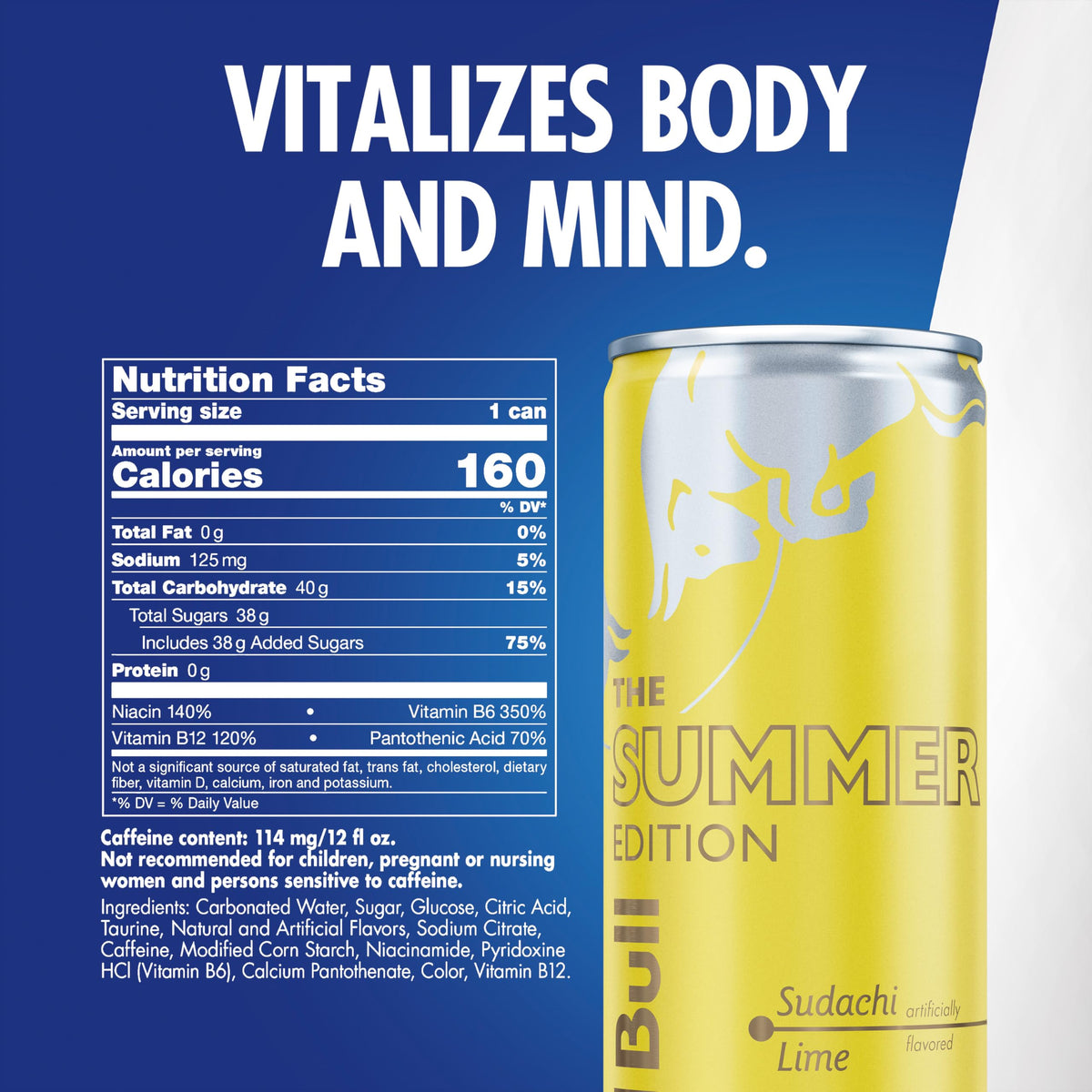 Red Bull Summer Edition Sudachi Lime Energy Drink, 12 oz